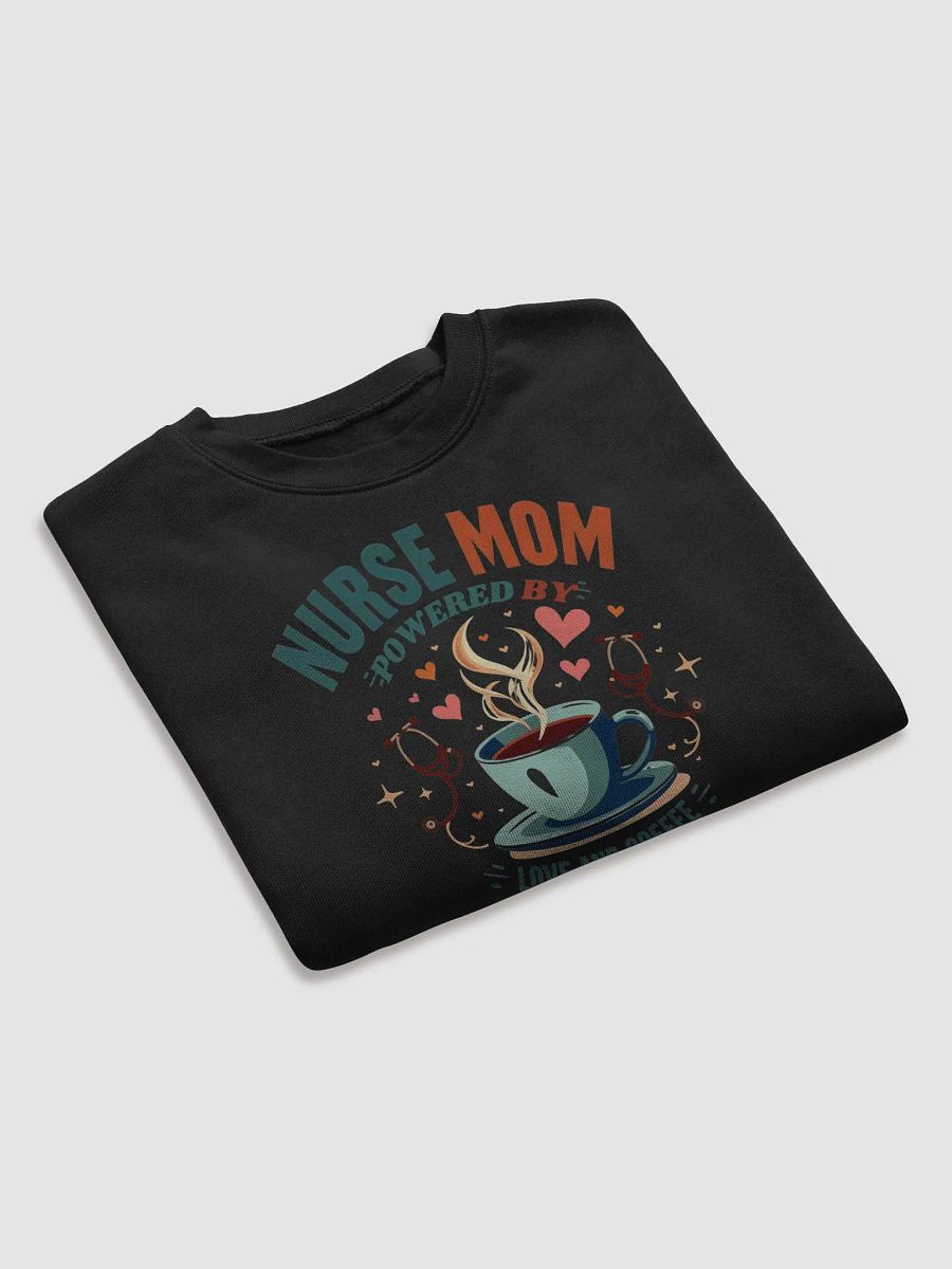 Nurse Mom Love and Coffee Crop Sweatshirt product image (19)