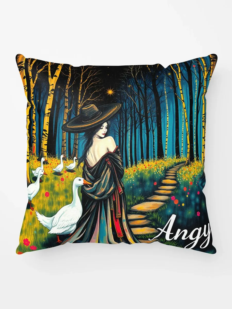 goose lady vintage, Cozy Dreams All-Over Pillow product image (9)