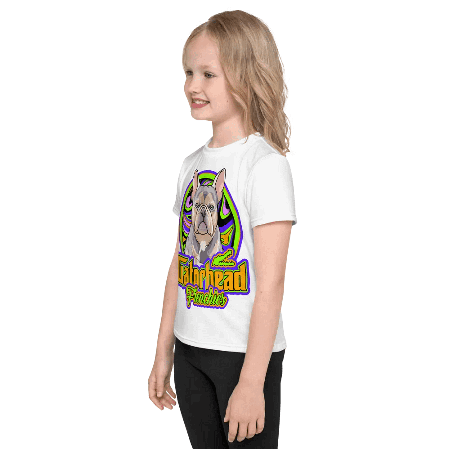 White GatorHead Frenchies Kid T-shirt product image (3)
