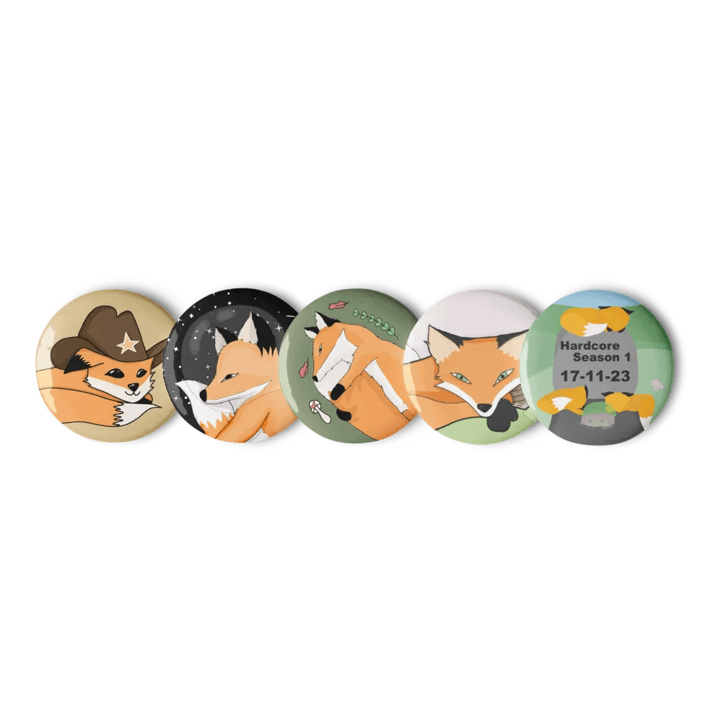 Fox Trio Pin Button Set product image (4)