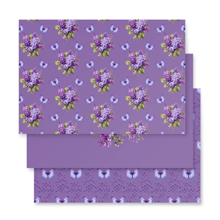 Lilac Bloom Wrapping Paper Set product image (10)