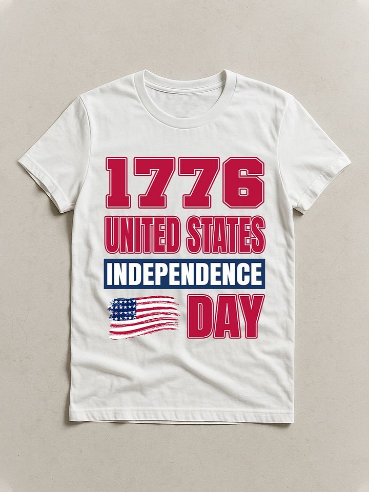 1776 Patriotic 4th of July Vintage USA Flag Independence T-shirtt product image (1)