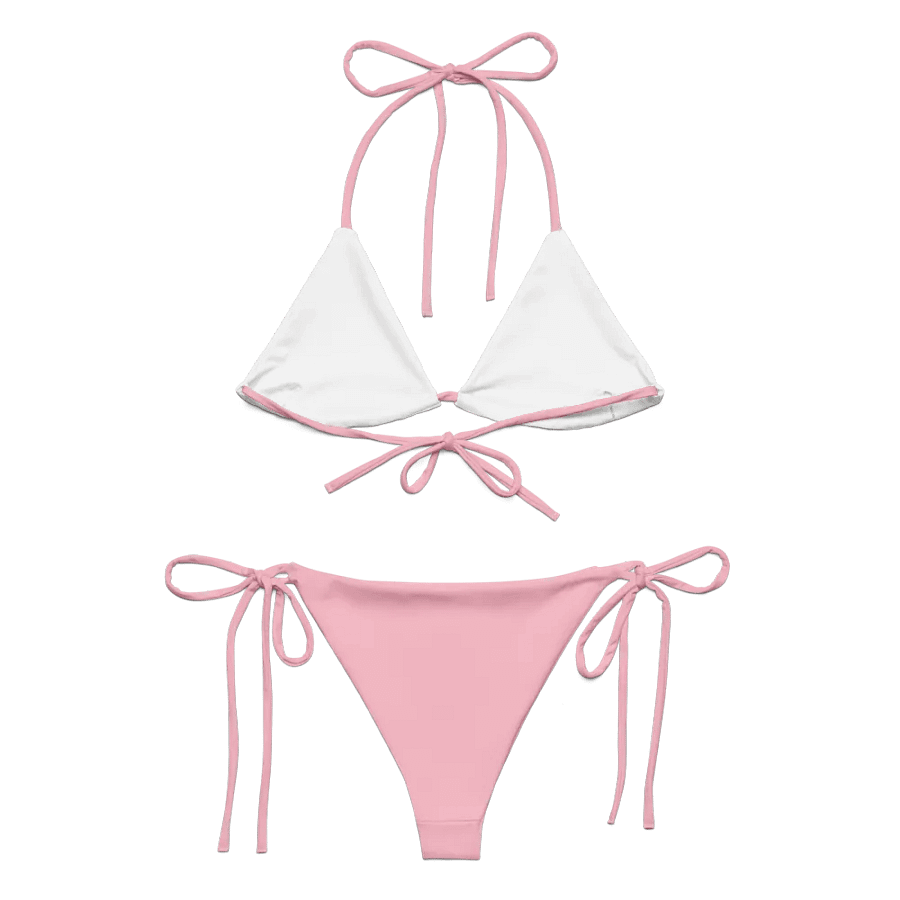 Plain Color Pink String Bikini Set product image (6)