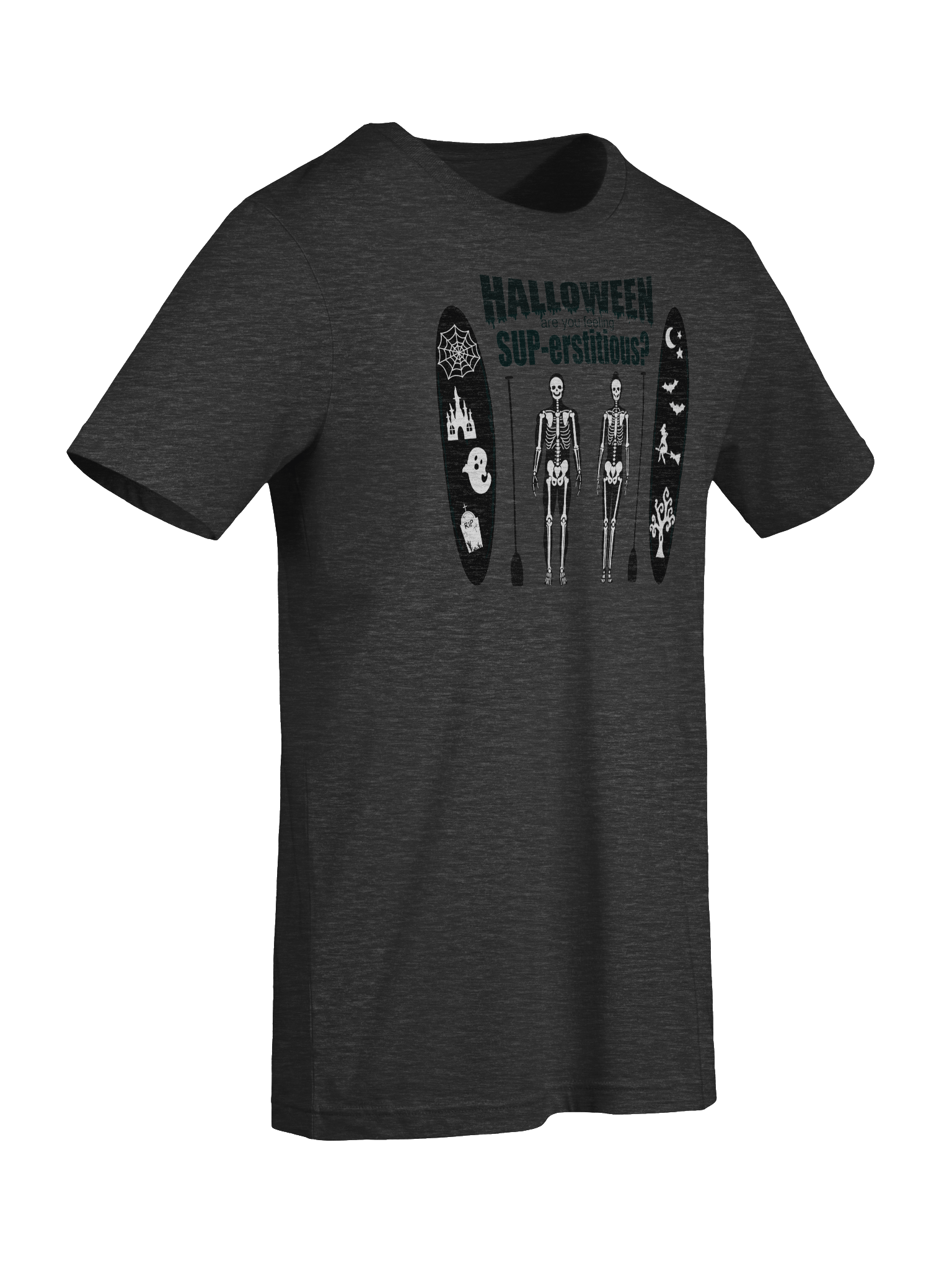Spooky SUPerstitious Silhouette Halloween T-Shirt product image (42)