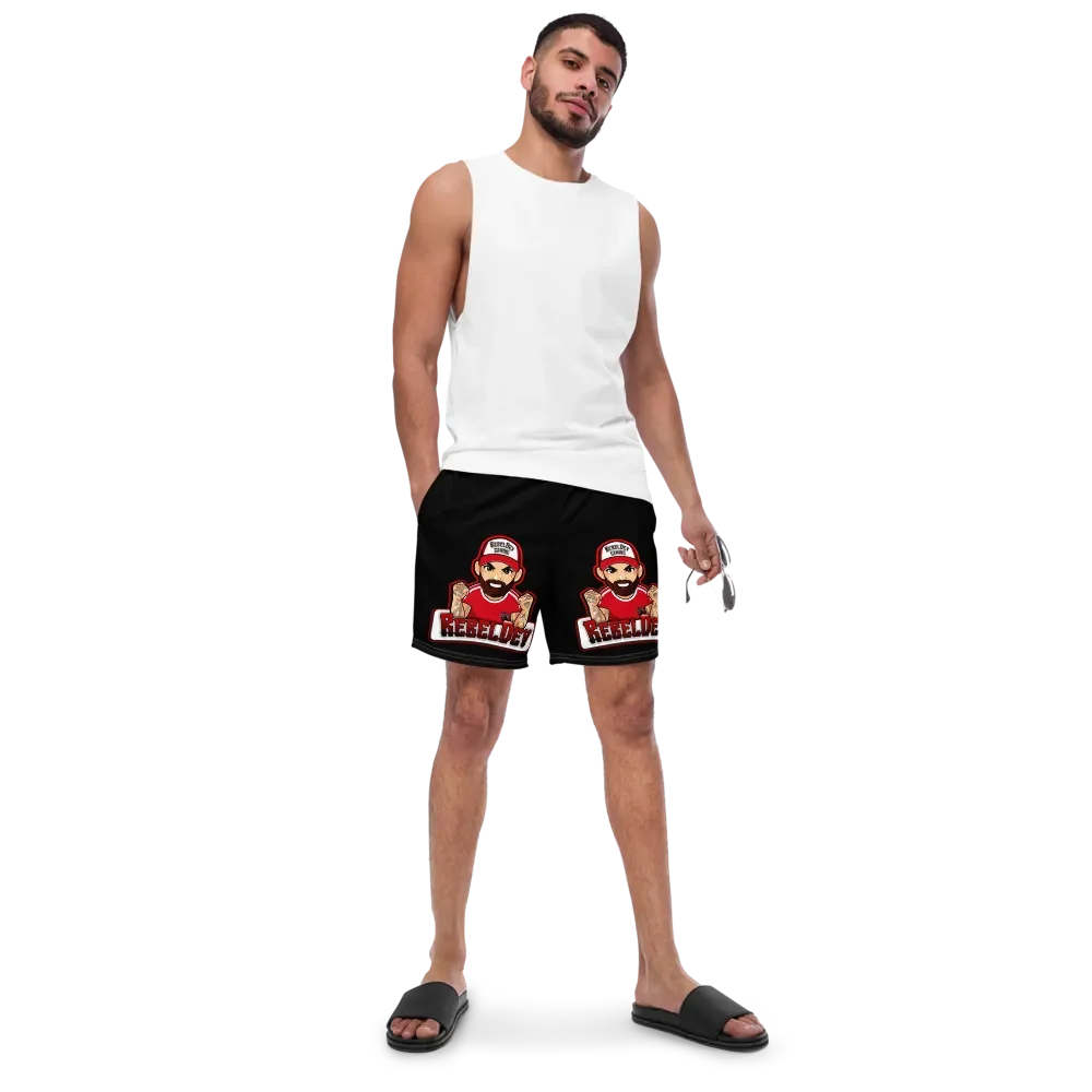 RebelDev black swim trunks product image (4)