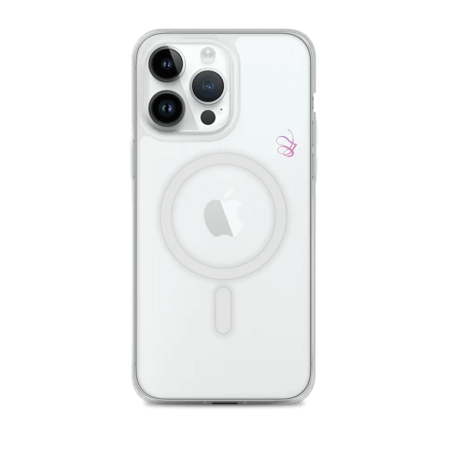 Friends of Christ Love Script (White) MagSafe® Clear iPhone® Case product image (2)