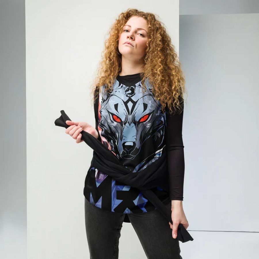 Cyberwolf Unleashed All-Over Print Basketball Jersey product image (5)