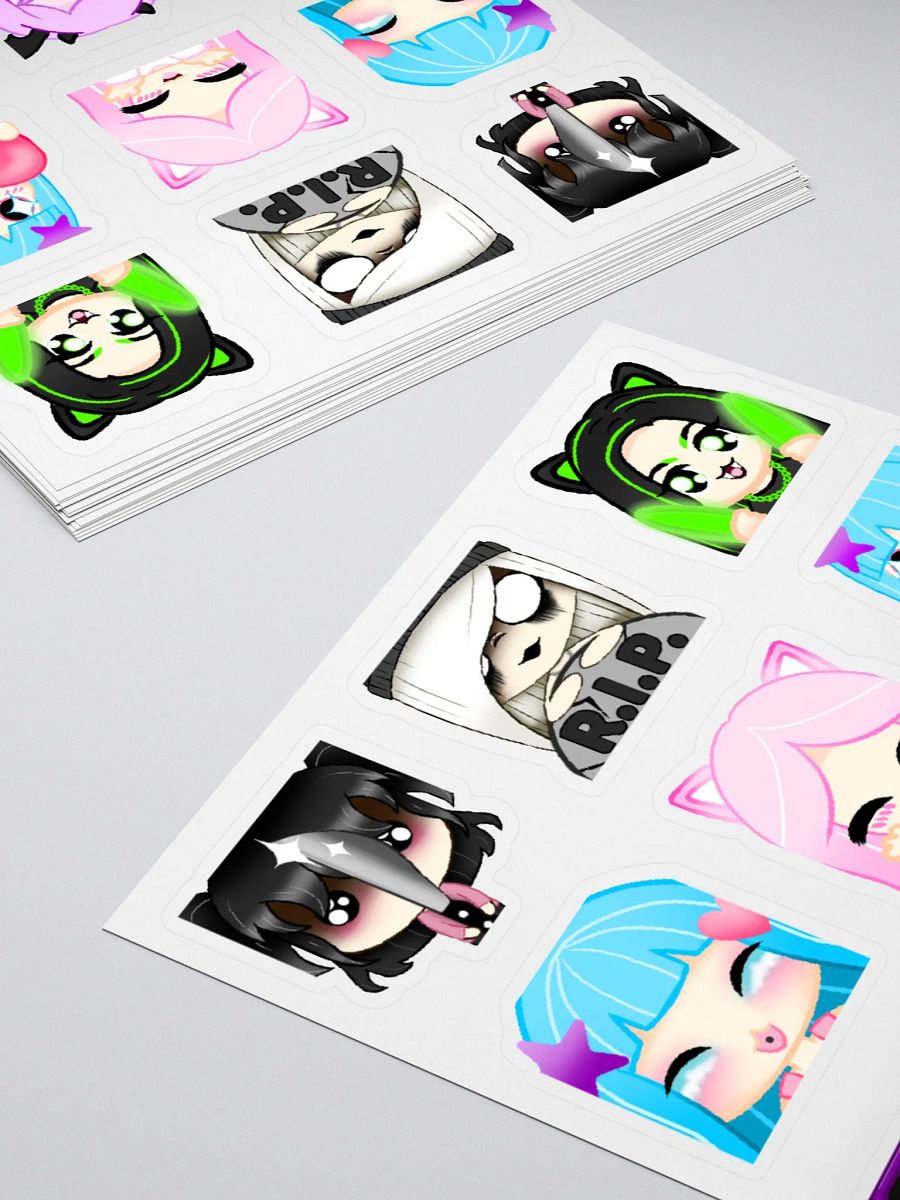 Full OC Emote Sticker Sheet product image (4)
