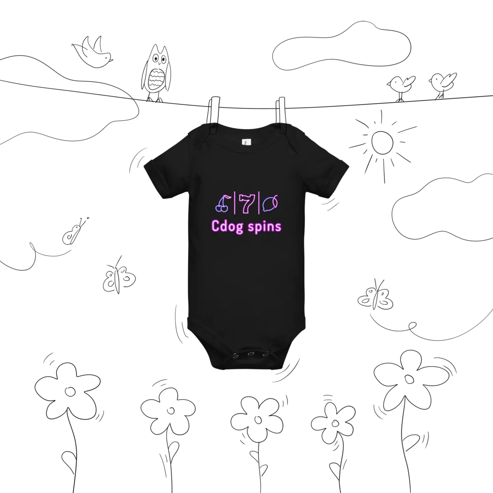 Cdog Spins Baby Grow product image (9)