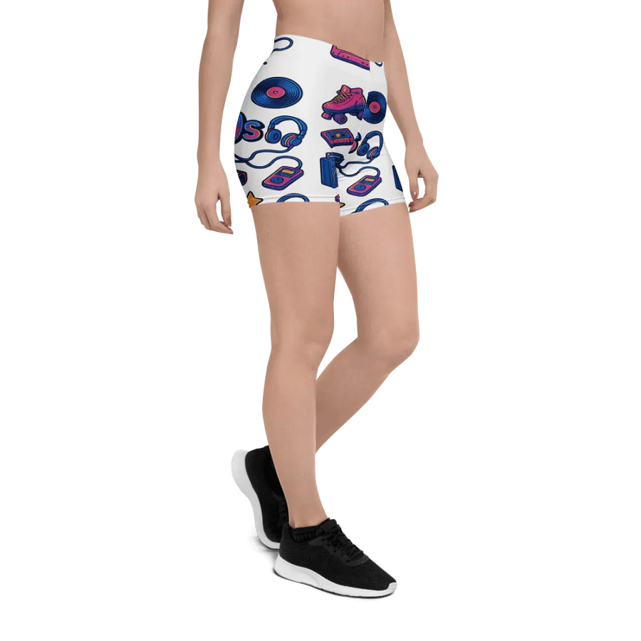 80s Retro Vibes All-Over Print Shorts product image (6)
