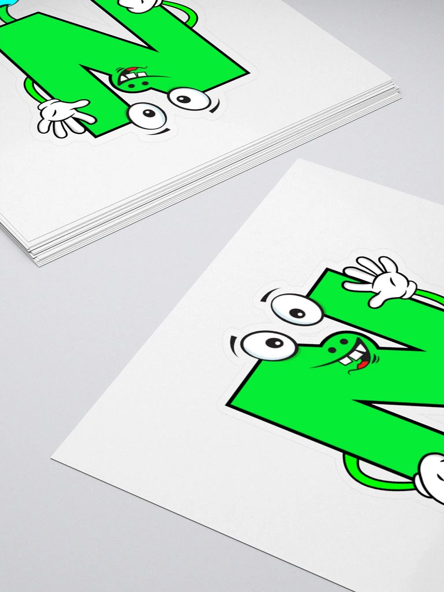 N Letter Cartoon Character Sticker product image (11)