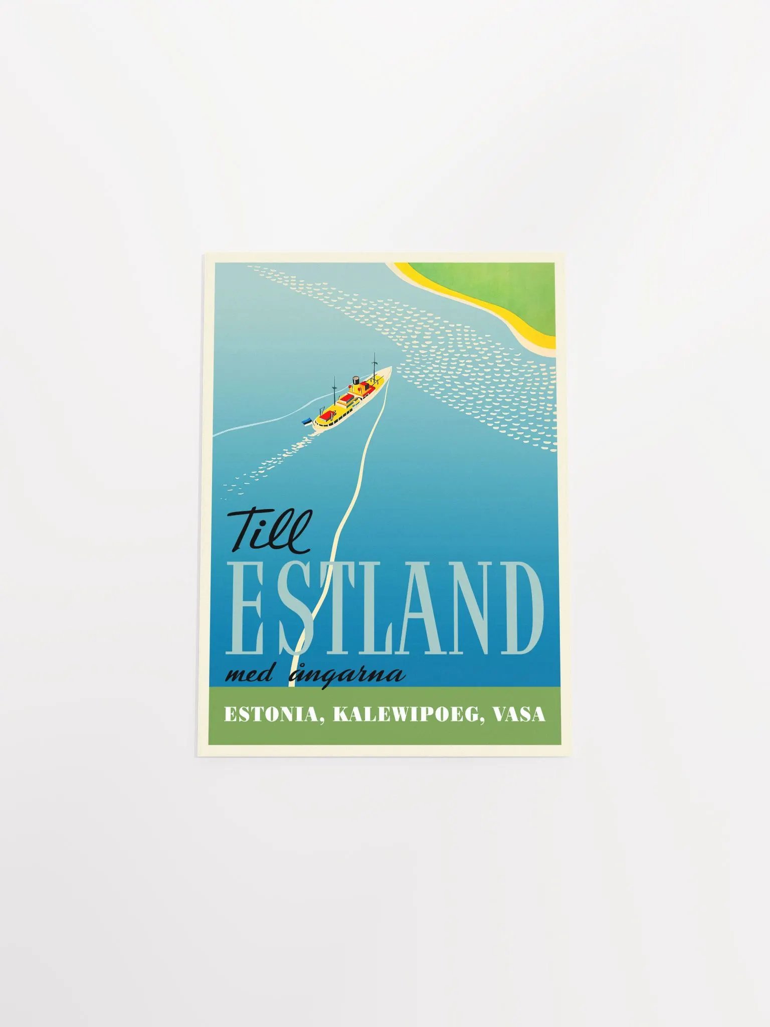 Estonia poster, 1930 — retro vintage travel poster, retro travel art, retro travel wall art product image (9)