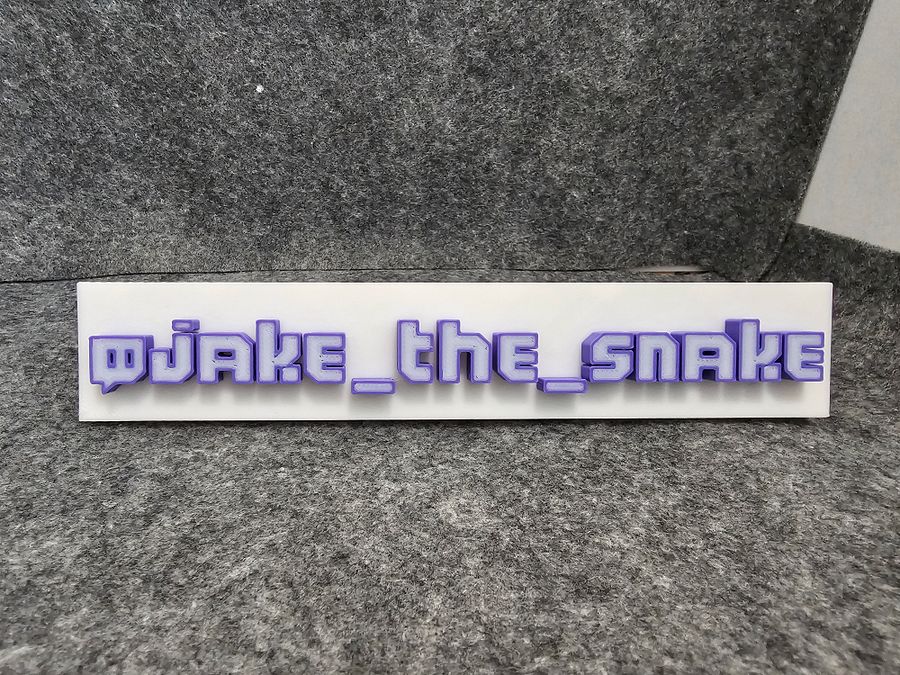 Custom 3D Printed Twitch Name Plate | Gamer Desk Sign | Streamer Display Tag product image (4)