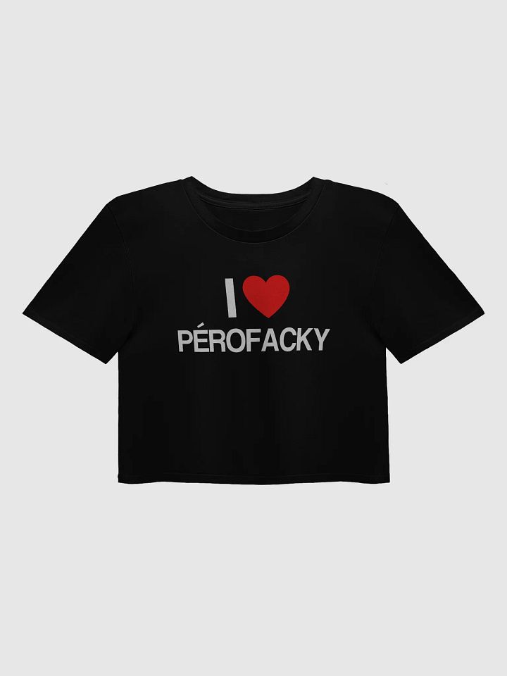 I ♥️ Perofacky Crop top black product image (1)