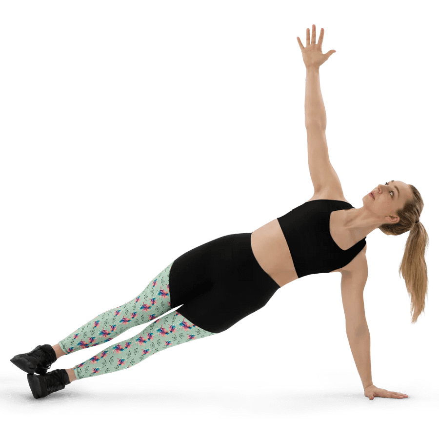 Colourful Watercolour Splash And Moth Design Leggings product image (2)