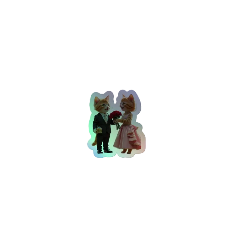 Holographic Sticker Set - Will you be mine, forever? product image (1)