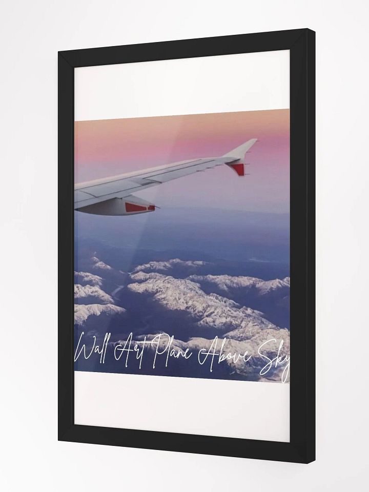 Plane Above Sky Framed High-Quality Matte Poster (in) product image (2)
