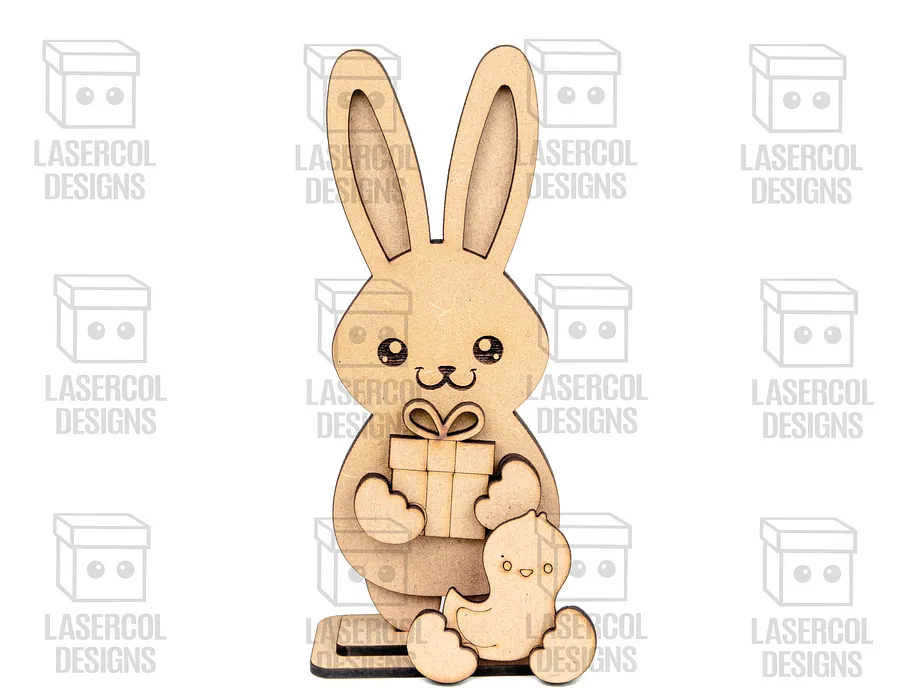 Easter Bunny Set (2 Sizes, 5 Styles)- Laser Cut Files product image (9)
