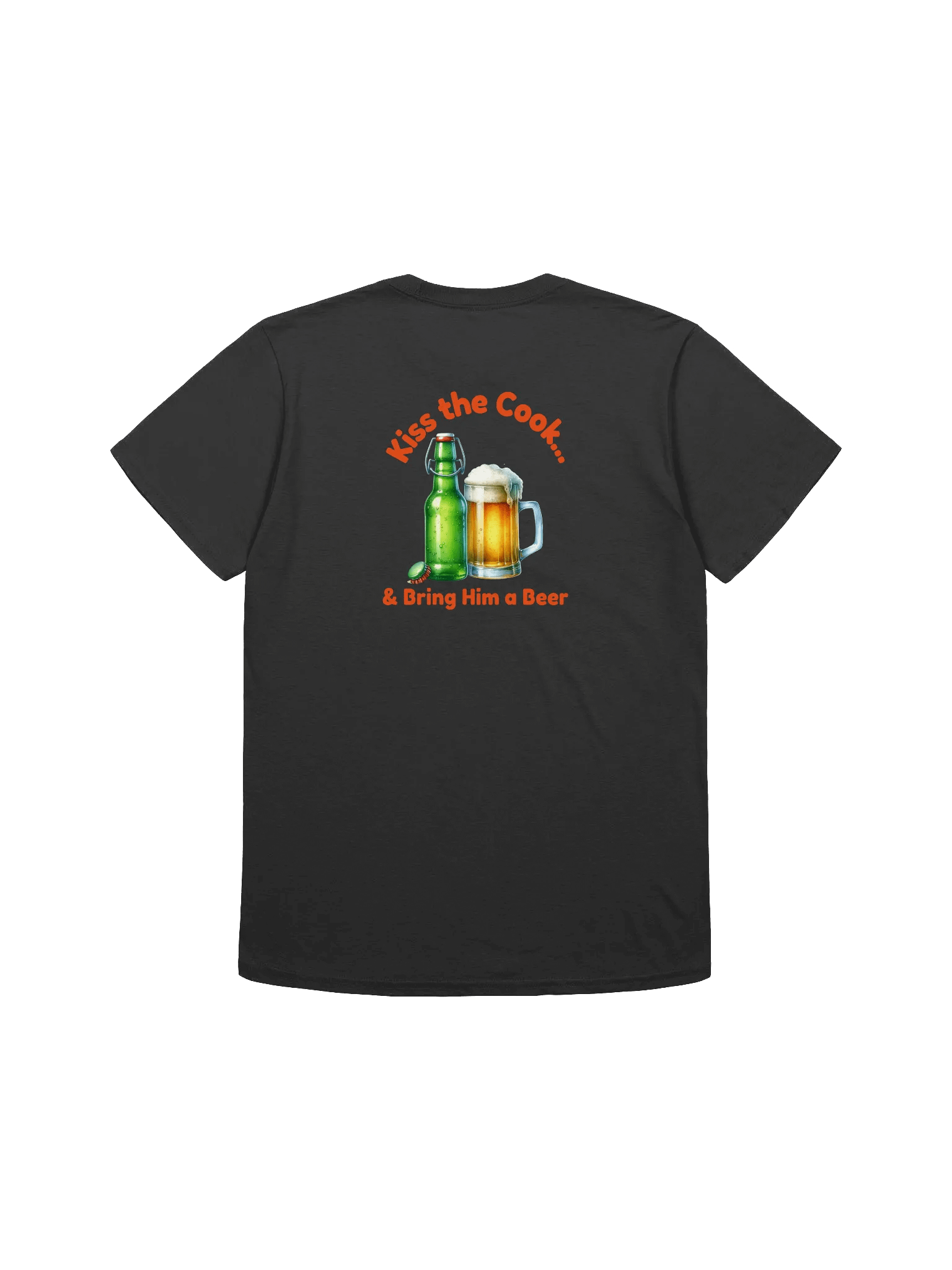 Kiss the Cook Beer Bottle T-Shirt product image (19)