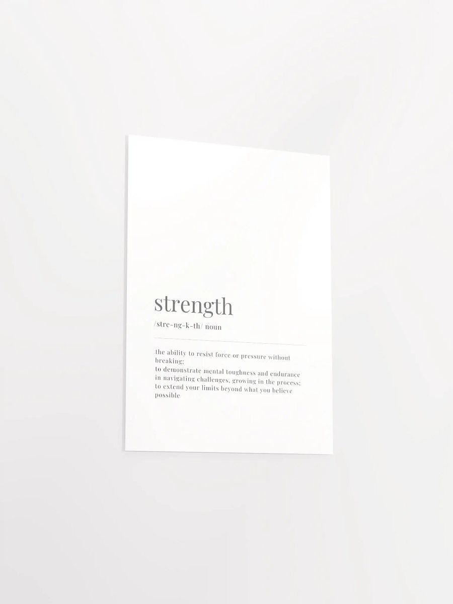 Strength Definition Poster Print product image (3)