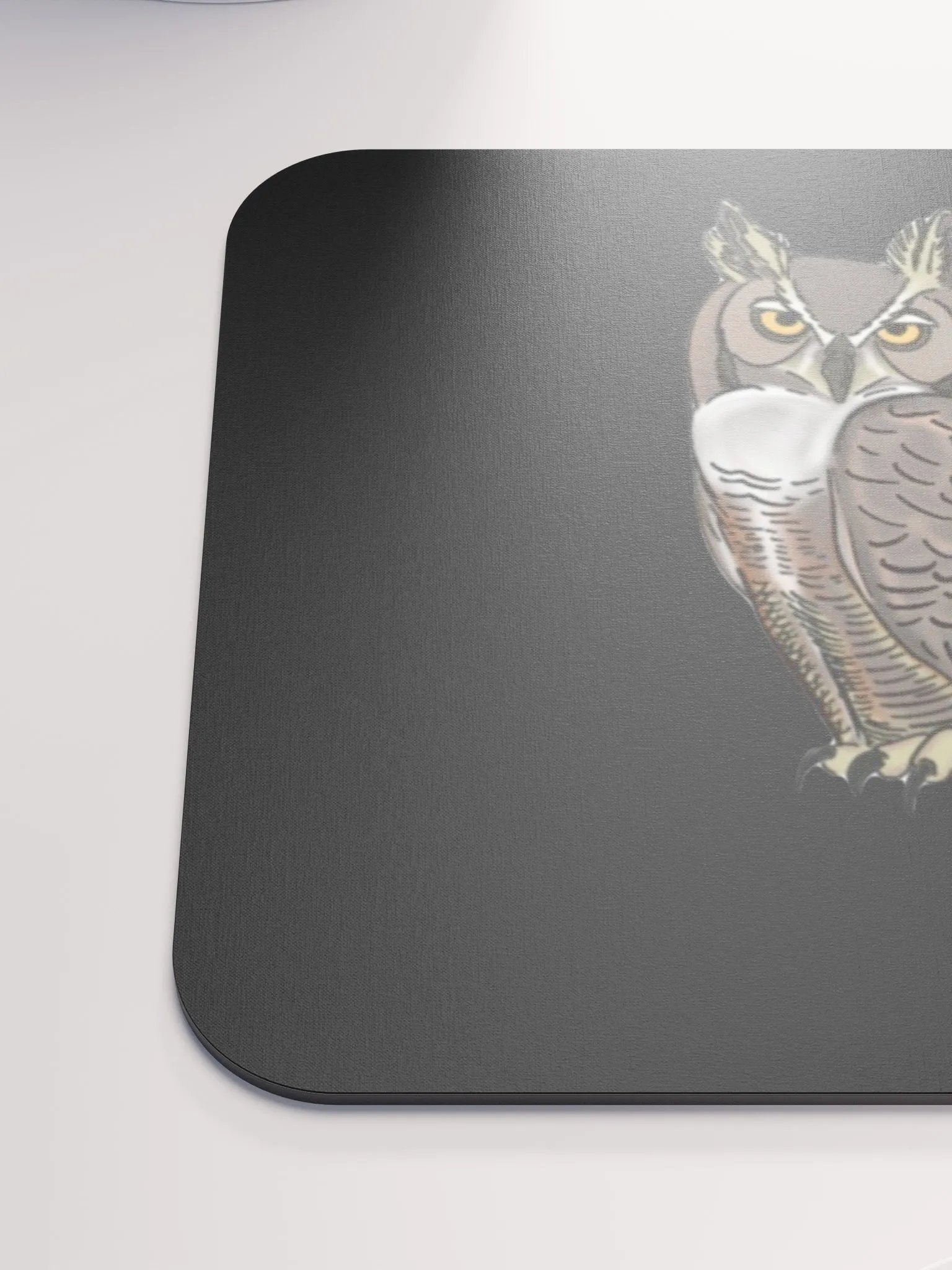 Owl Logo Classic Mouse Pad (Black) product image (6)