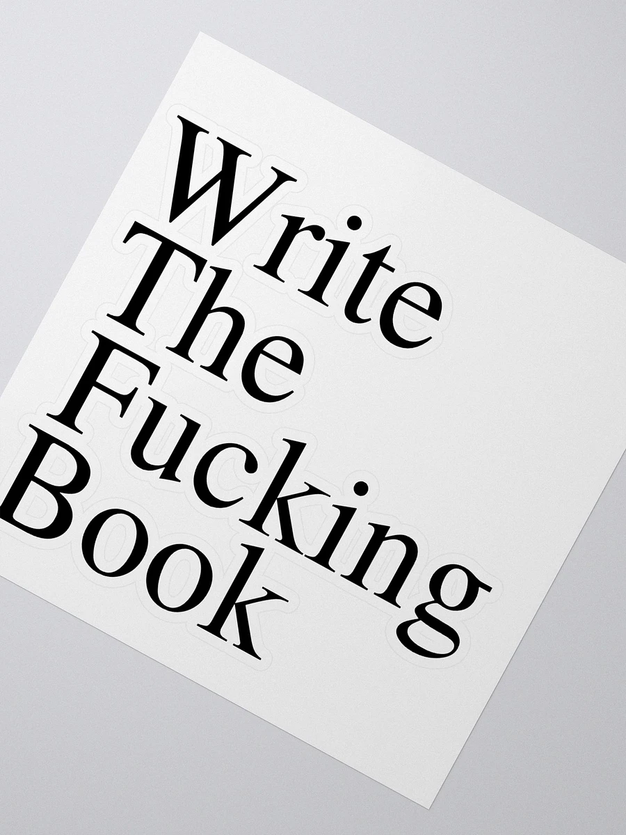 Write the Fucking Book Sticker product image (2)