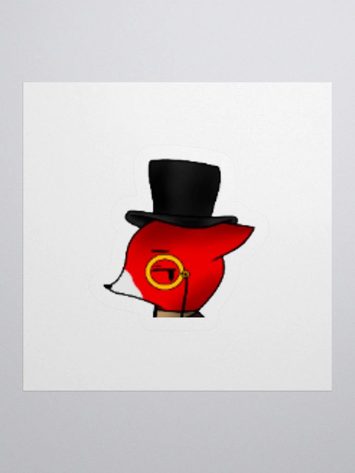 Dapper Red Character Sticker product image (1)