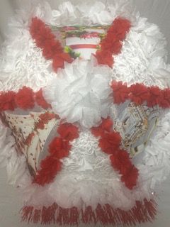 Red & White Wedding Parasol product image (4)