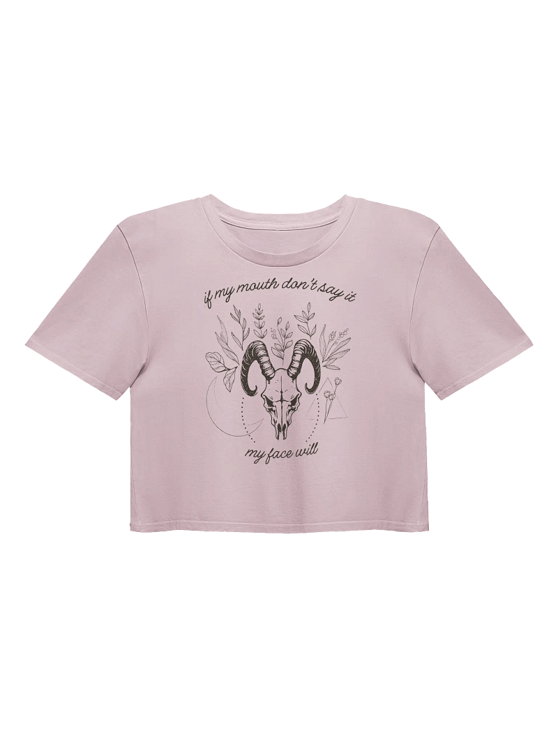 My Face Says it All Ladies Cropped Tee