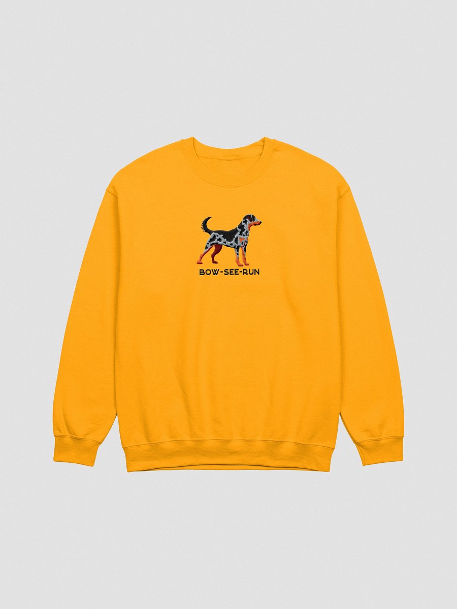 Bow-See-Run Sweatshirt (Embroidered) of a Beauceron(Harlequin) product image (10)
