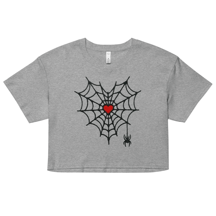 Gothic Love Spiderweb Crop Top product image (1)