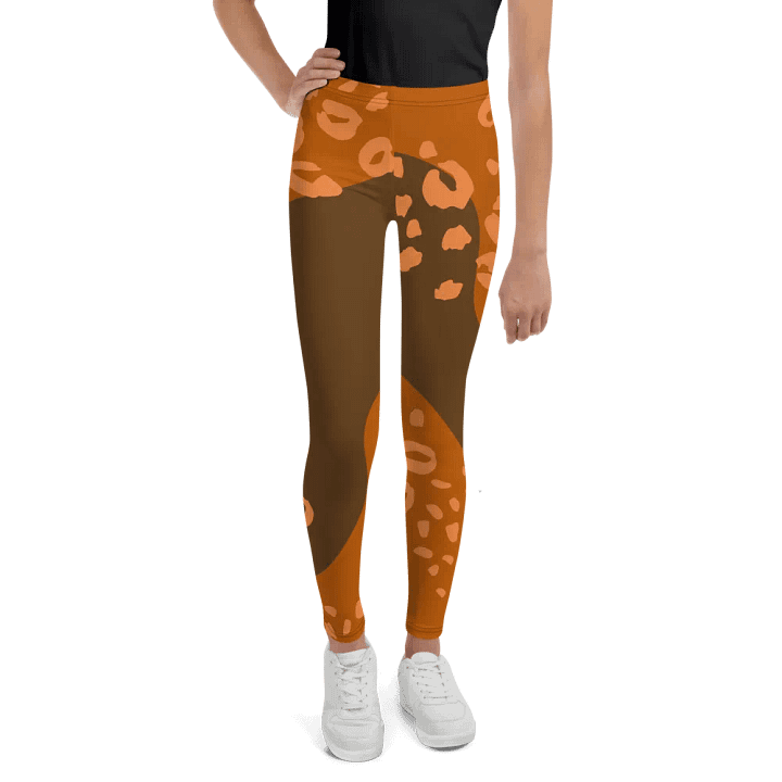 Orange Camo Dreams Youth Leggings product image (2)