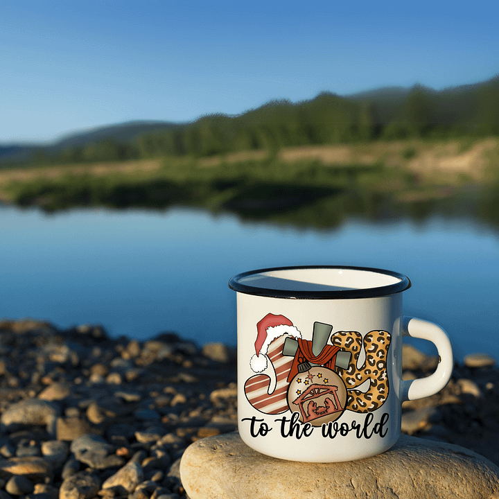 Joy to the World Enamel Mug product image (1)
