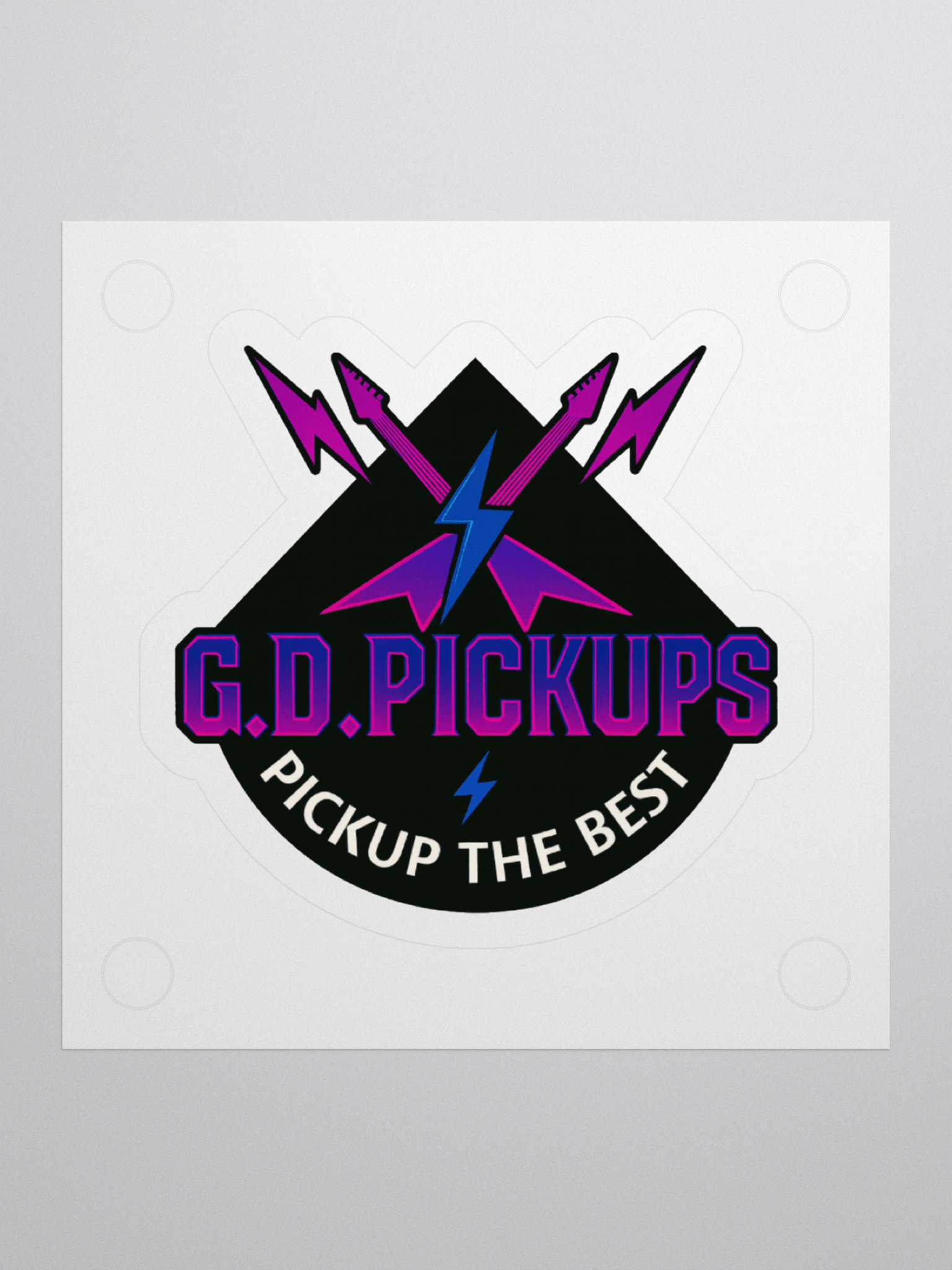 G.D. Pickups Sticker – Retro Thunder Edition product image (3)