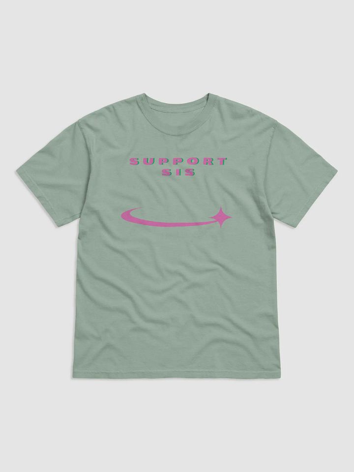 K.H. Support Sis Logo Graphic Tee (Pink/Green) product image (1)