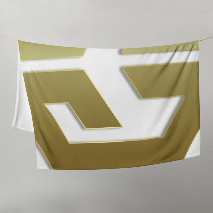 Golden Geometric Illusion Throw Blanket product image (21)