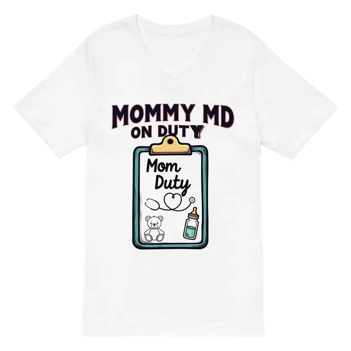 Mommy MD On Duty V-Neck Tee product image (2)