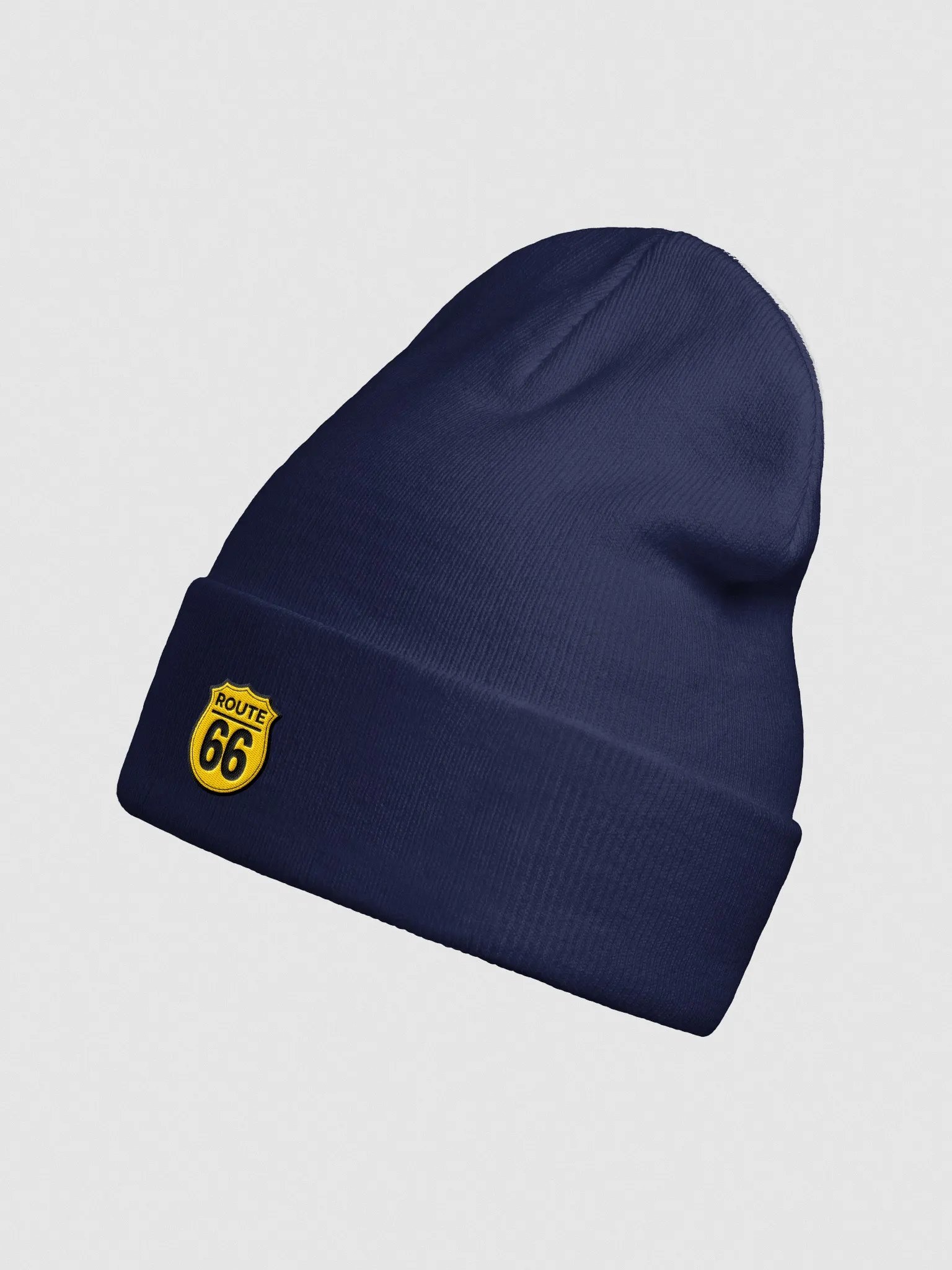 'Route 66' Embroidered Cuffed Beanie product image (23)