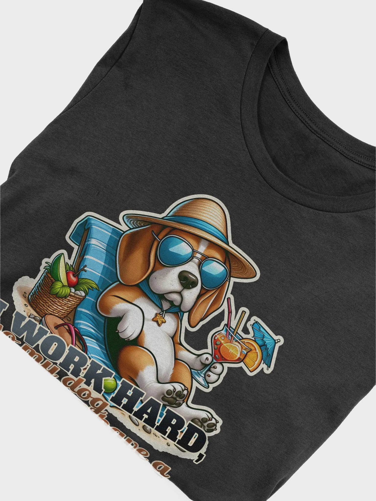 Work Hard - Beagle Beach - T-shirt product image (45)