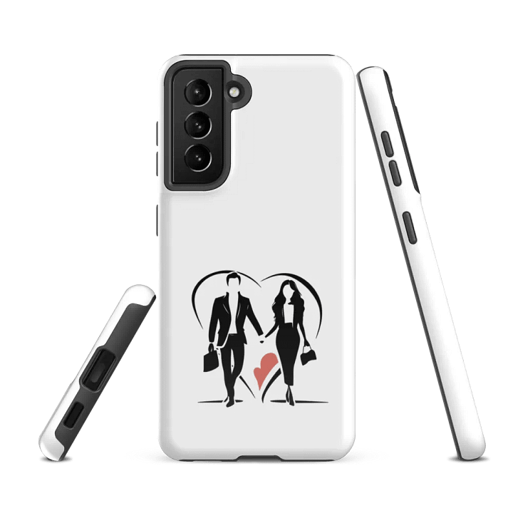 Modern Love Logo Tough Case for Samsung (White) product image (1)