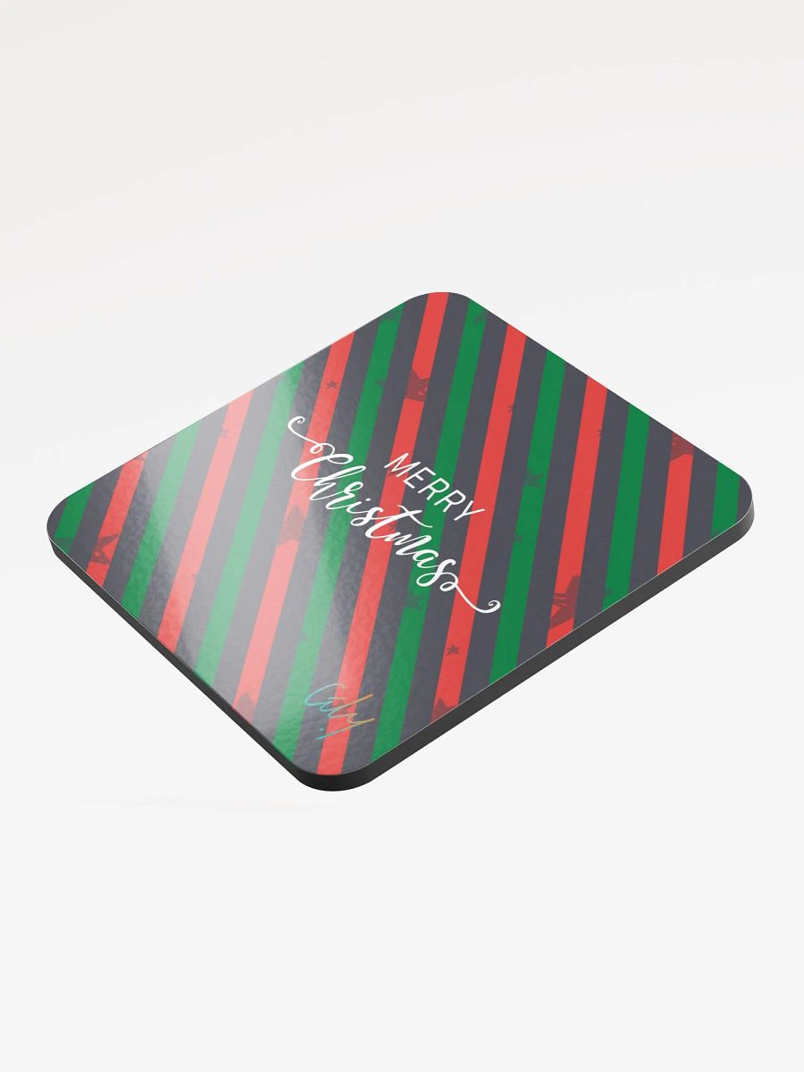 Merry Christmas Striped Coasters product image (3)