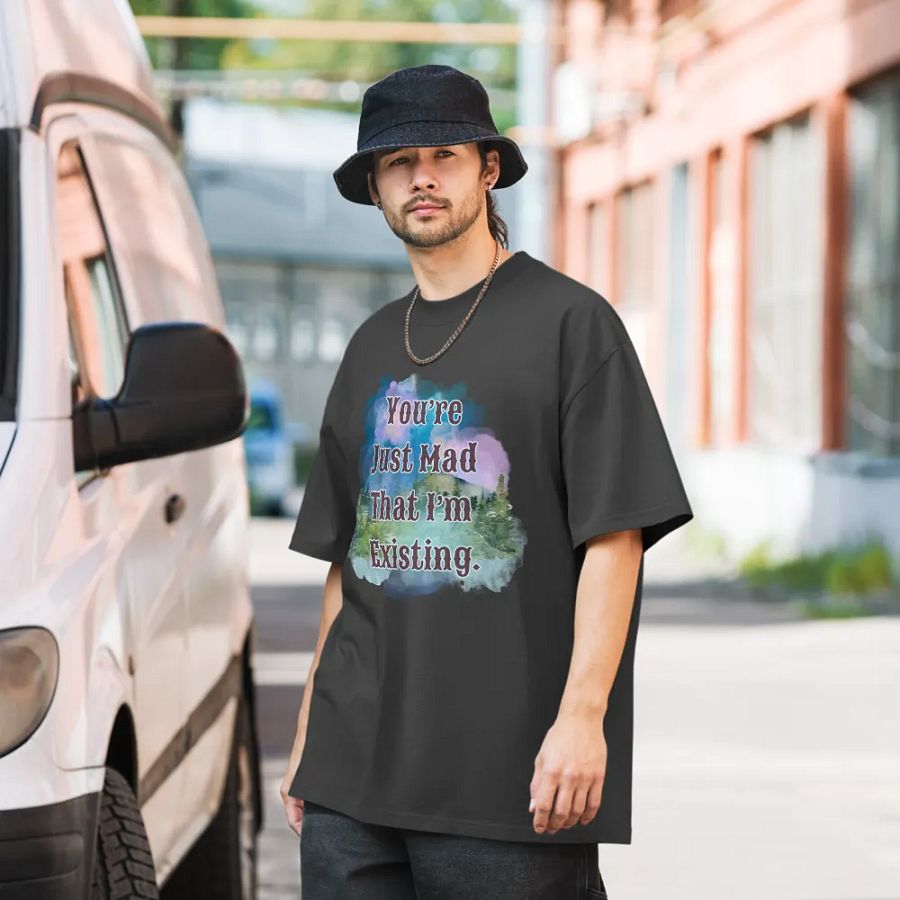 I'm Existing Oversized T-Shirt product image (6)