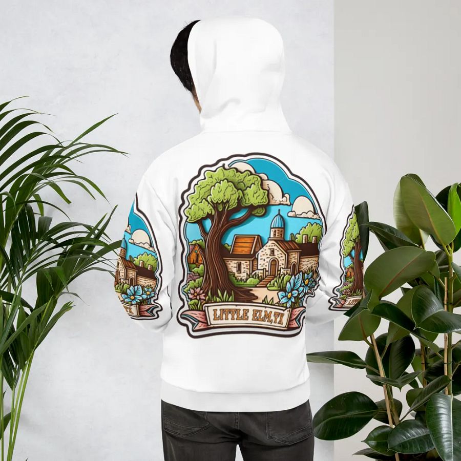 Little Elm Texas All-Over Scenic Hoodie product image (8)