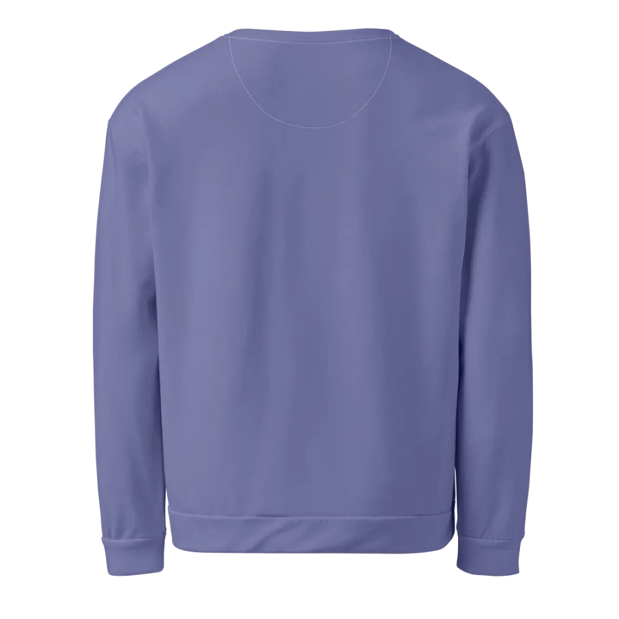 Plain Purple Soft Summer Unisex Recycled Polyester Heavyweight Premium Sweatshirt by Treasure Pie product image (3)