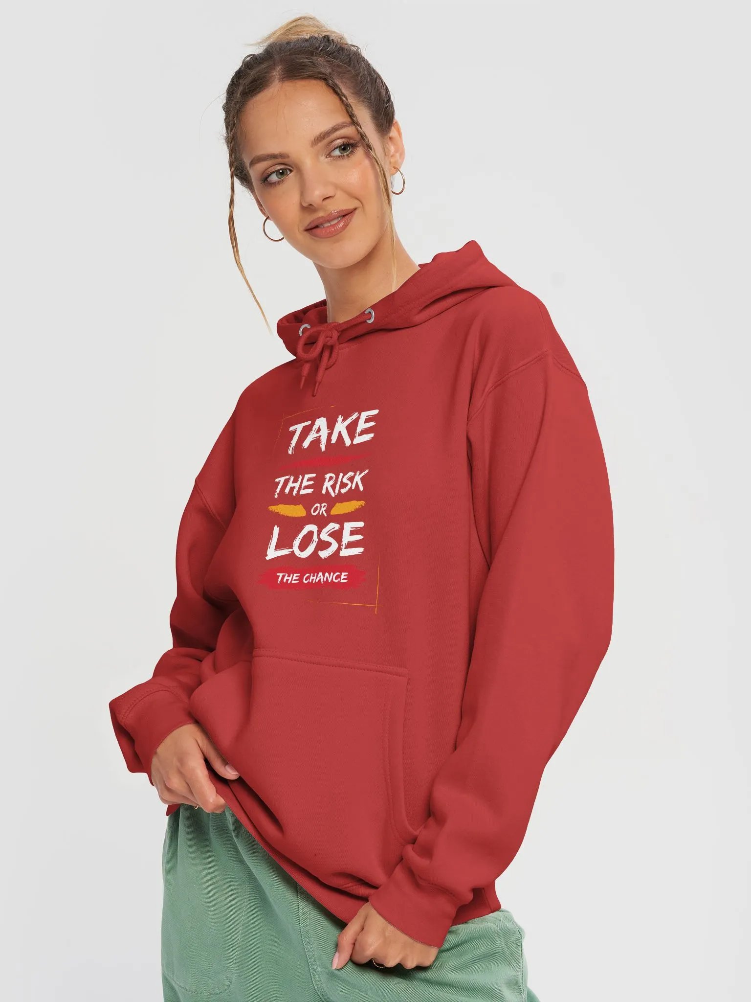 Take a risk or lose the chance Unisex Premium Hoodie product image (13)