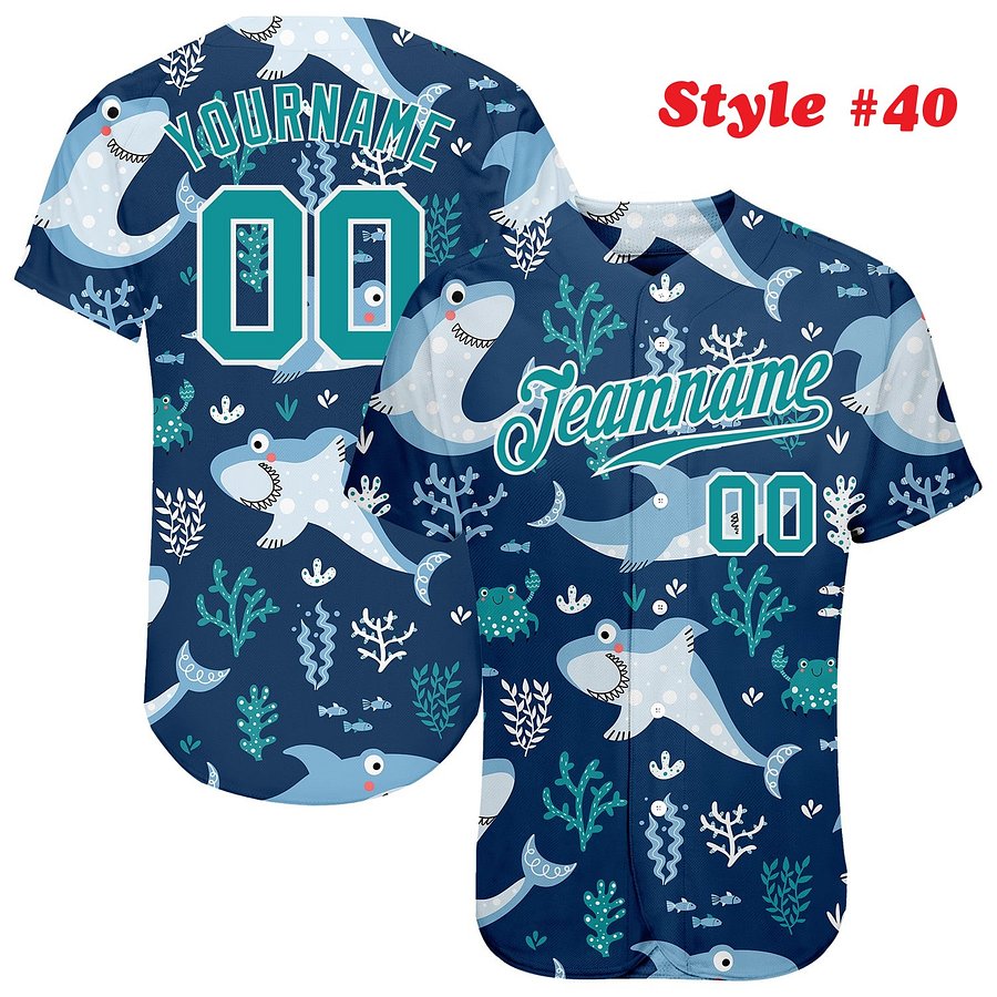Authentic Baseball Jersey, Custom Baseball Jersey, Personalized Sport Jersey, Colorful, Number, 3D Cute, Gift , Super Romantic product image (188)