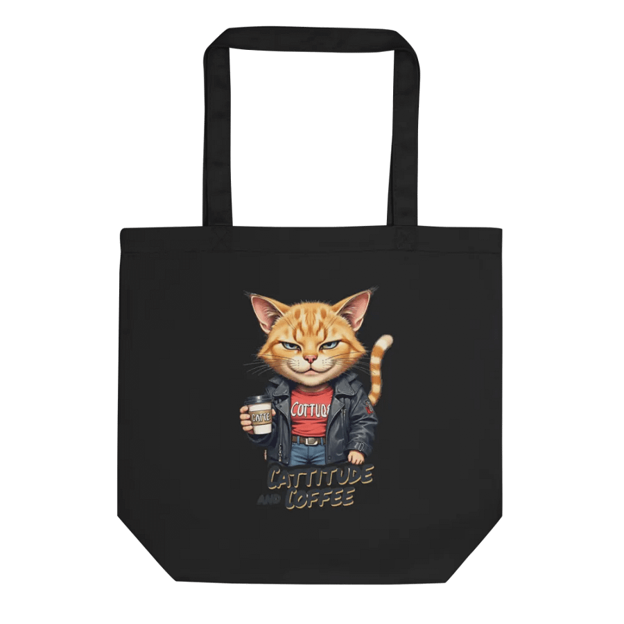 Cattitude & Coffee Eco Tote product image (1)