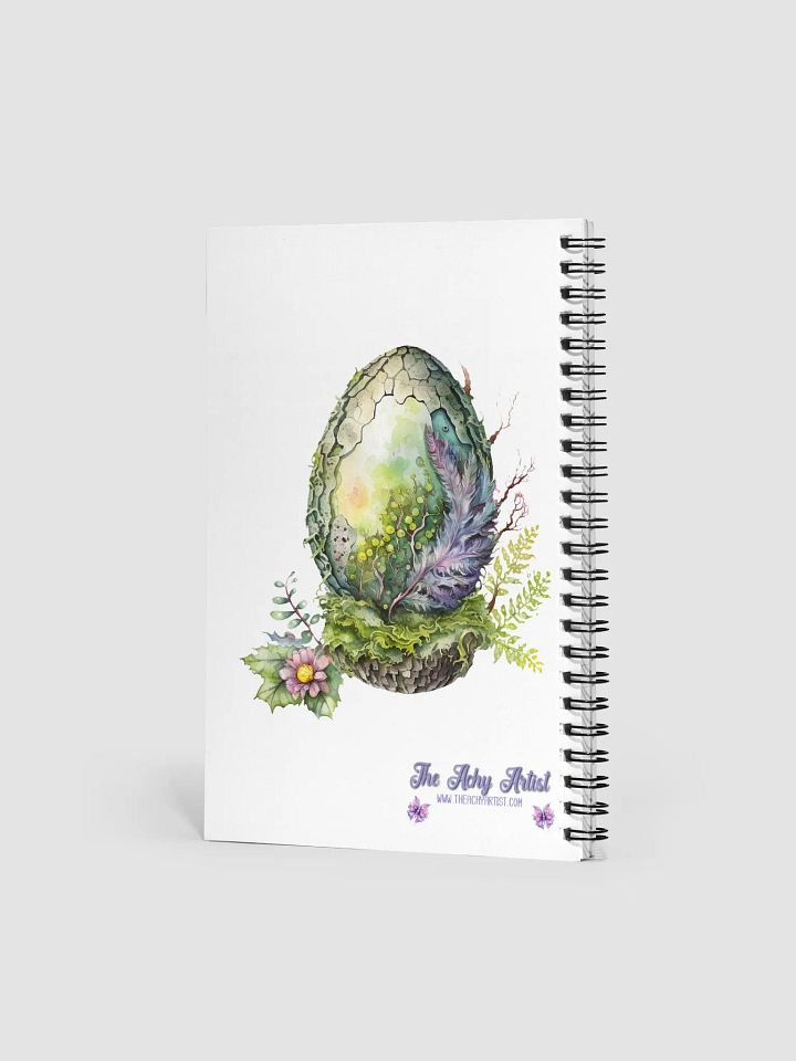 Mystical Lion and Whimsical Egg Spiral Notebook product image (2)