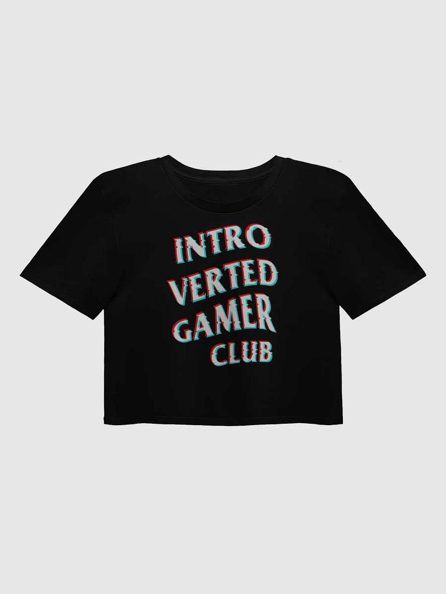 Introverted Gamer Club "Anaglyph'd" Croptop product image (1)