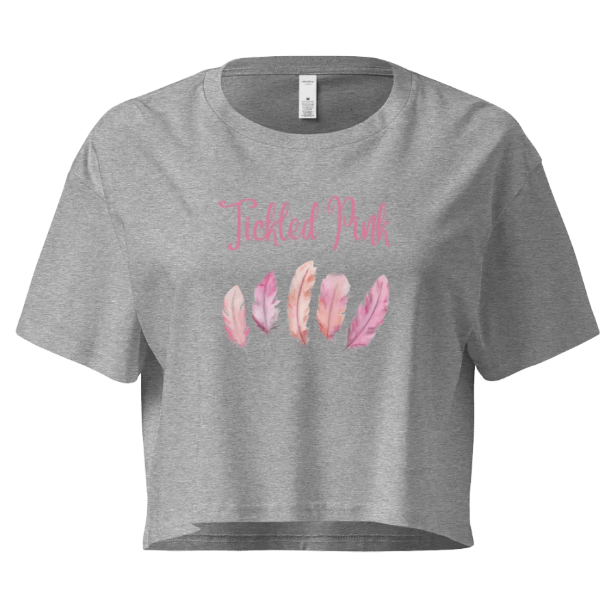 Tickled Pink Feathers Crop Top product image (4)